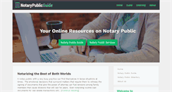 Desktop Screenshot of notarypublicguide.com