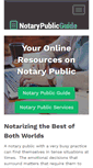 Mobile Screenshot of notarypublicguide.com